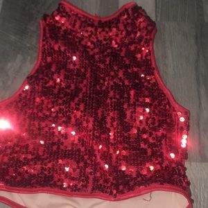 sparkle halter top